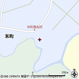 石川県羽咋郡志賀町米町レ周辺の地図