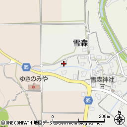 新潟県妙高市雪森91周辺の地図