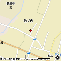 福島県白河市表郷金山竹ノ内周辺の地図
