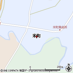 石川県羽咋郡志賀町米町周辺の地図