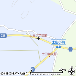 土田小学校前周辺の地図