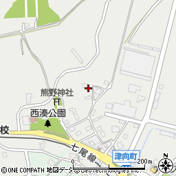 石川県七尾市津向町周辺の地図