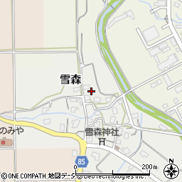 新潟県妙高市雪森46周辺の地図