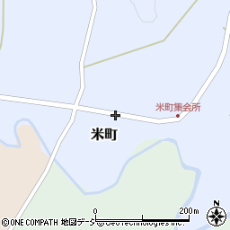 石川県羽咋郡志賀町米町ヲ周辺の地図