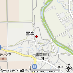 新潟県妙高市雪森48周辺の地図