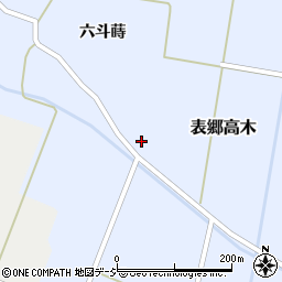 福島県白河市表郷高木西谷地周辺の地図