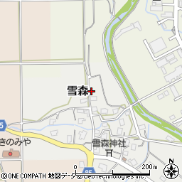 新潟県妙高市雪森21周辺の地図