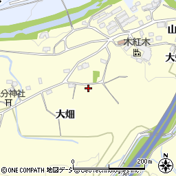 福島県いわき市好間町上好間大畑周辺の地図