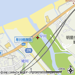 早川橋周辺の地図