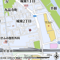 福島県いわき市平（城東２丁目）周辺の地図