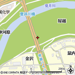 夏井橋周辺の地図