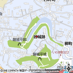 福島県いわき市平旧城跡周辺の地図