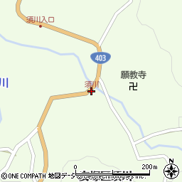 須川周辺の地図