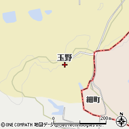 福島県東白川郡棚倉町玉野大久保周辺の地図