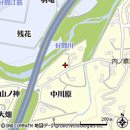 福島県いわき市好間町上好間中川原周辺の地図