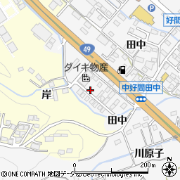 福島県いわき市好間町中好間江添周辺の地図