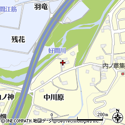 福島県いわき市好間町上好間中川原34周辺の地図