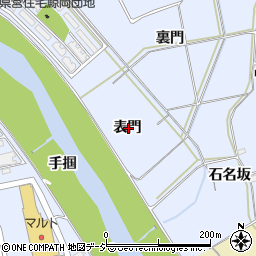 福島県いわき市平鯨岡表門周辺の地図
