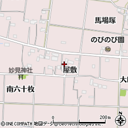 福島県いわき市平下神谷屋敷周辺の地図