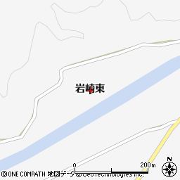 福島県白河市表郷中野岩崎東周辺の地図