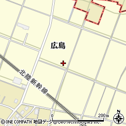新潟県妙高市広島周辺の地図