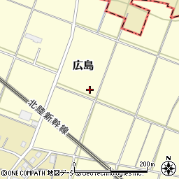 新潟県妙高市広島周辺の地図