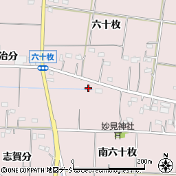 福島県いわき市平下神谷南六十枚周辺の地図