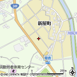 石川県七尾市新屋町リ周辺の地図