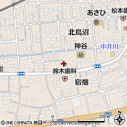 神谷郵便局周辺の地図
