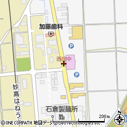 西田中周辺の地図
