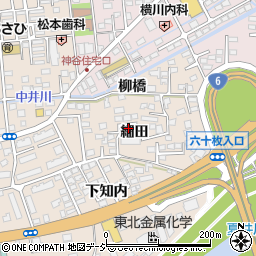 福島県いわき市平中神谷細田周辺の地図