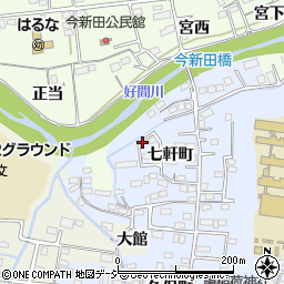 福島県いわき市平七軒町周辺の地図