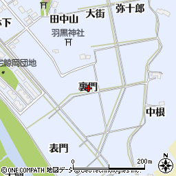 福島県いわき市平鯨岡裏門周辺の地図