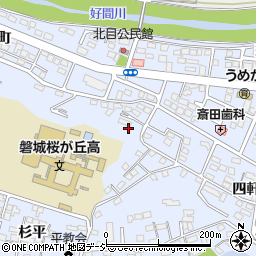 福島県いわき市平桜町周辺の地図