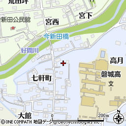 福島県いわき市平七軒町1周辺の地図