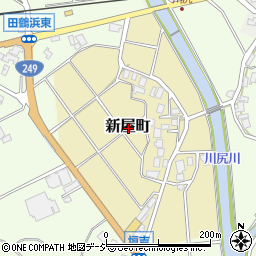 石川県七尾市新屋町周辺の地図