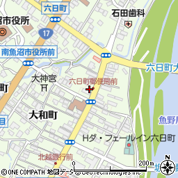 新潟県南魚沼市仲町周辺の地図