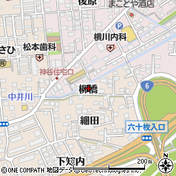 福島県いわき市平中神谷柳橋周辺の地図
