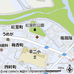 福島県いわき市平紅葉町43-8周辺の地図