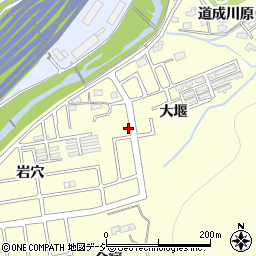 福島県いわき市好間町上好間大堰周辺の地図