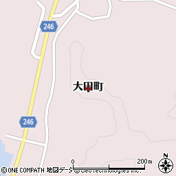 石川県七尾市大田町周辺の地図