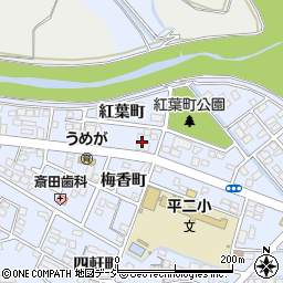 福島県いわき市平紅葉町40-9周辺の地図