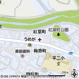 福島県いわき市平紅葉町40周辺の地図
