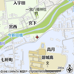 福島県いわき市好間町今新田宮下周辺の地図