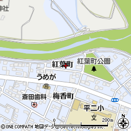 福島県いわき市平（紅葉町）周辺の地図