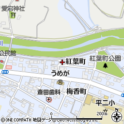 福島県いわき市平紅葉町41-1周辺の地図