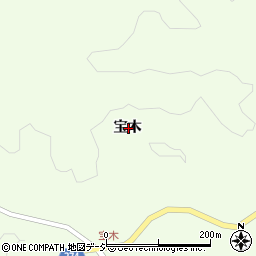 福島県東白川郡鮫川村西山宝木周辺の地図