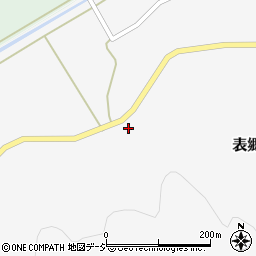 福島県白河市表郷中野ハノキ沢周辺の地図