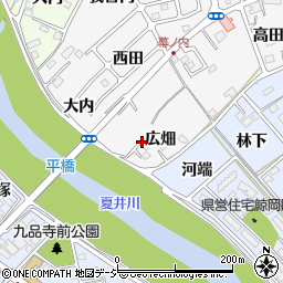 福島県いわき市平幕ノ内広畑周辺の地図