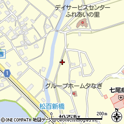 石川県七尾市松百町周辺の地図